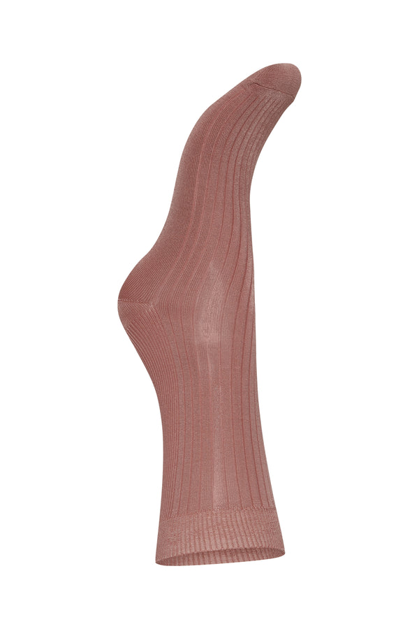 Socken Vigdis in Ash Rose