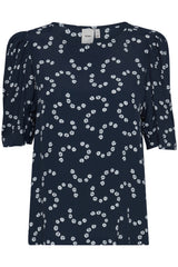 Bluse Marguerite in Total Eclipse