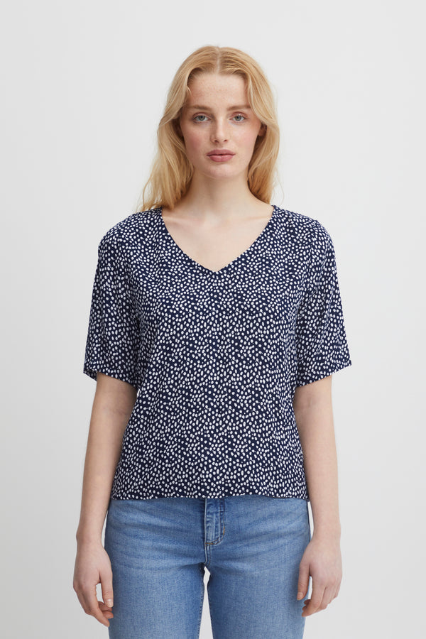 Bluse Marrakech in Total Eclipse Dot
