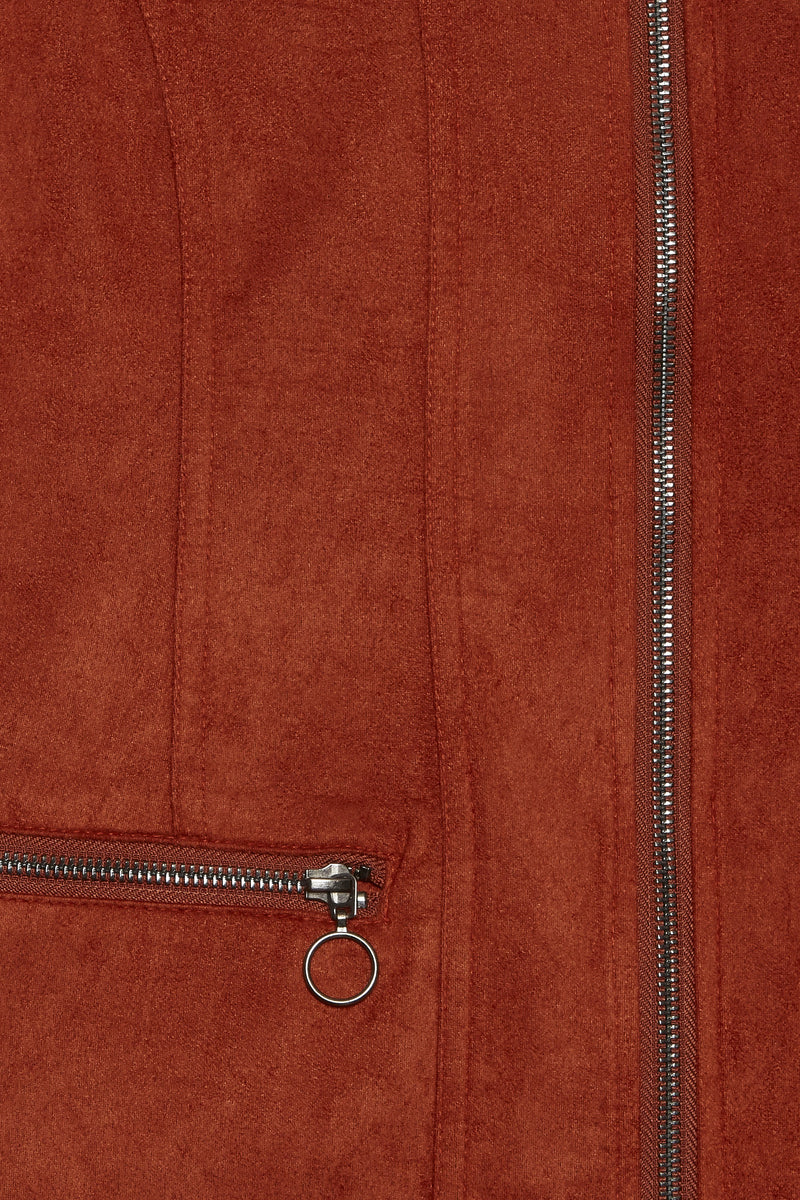 Velourjacke Frmasuede Burnt Henna - SHILA