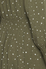 Kleid Esida in Olive Night
