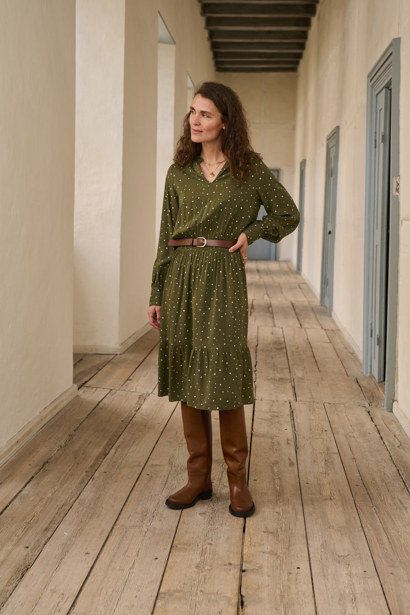 Kleid Esida in Olive Night