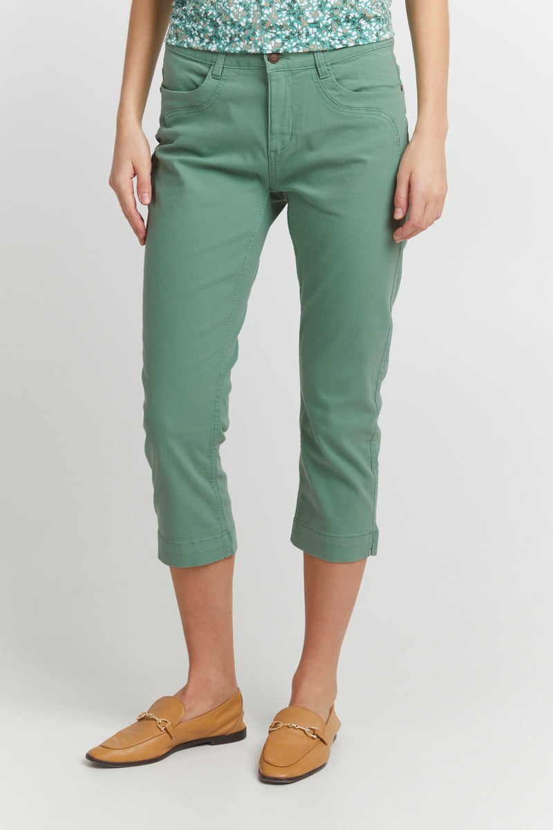 3/4 Jeans Fotwill in Malachite Green