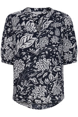 Bluse Bubble in Navy Blazer Mix