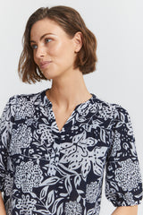 Bluse Bubble in Navy Blazer Mix