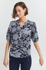 Bluse Bubble in Navy Blazer Mix