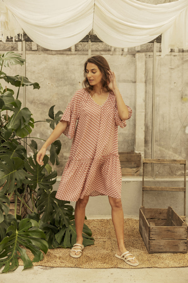 Kleid Sun in Peach Blossom Mix