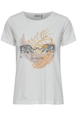 T- Shirt Suni von Fransa in Blanc de Blanc