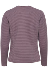 Jacke Cardi in Black Plum