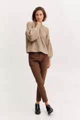 Pullover Karen in Silver Mink Melange