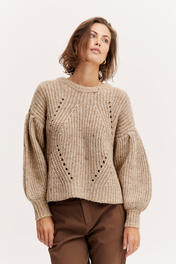 Pullover Karen in Silver Mink Melange