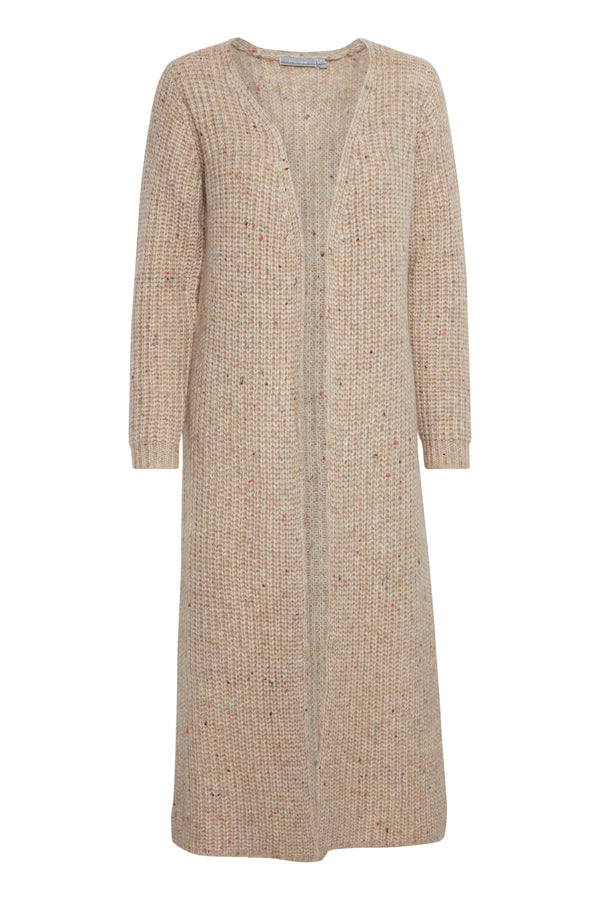 Cardigan Karen in Silver Mink Melange