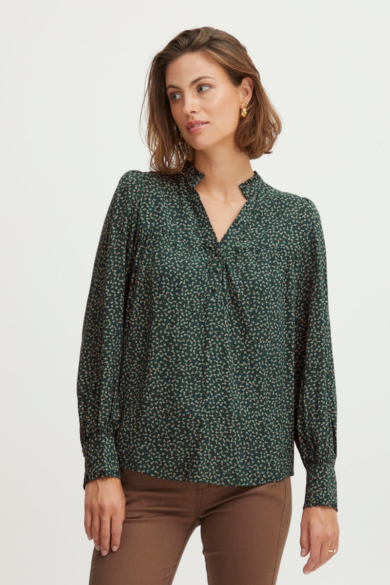 Bluse Alia in Jungle Green