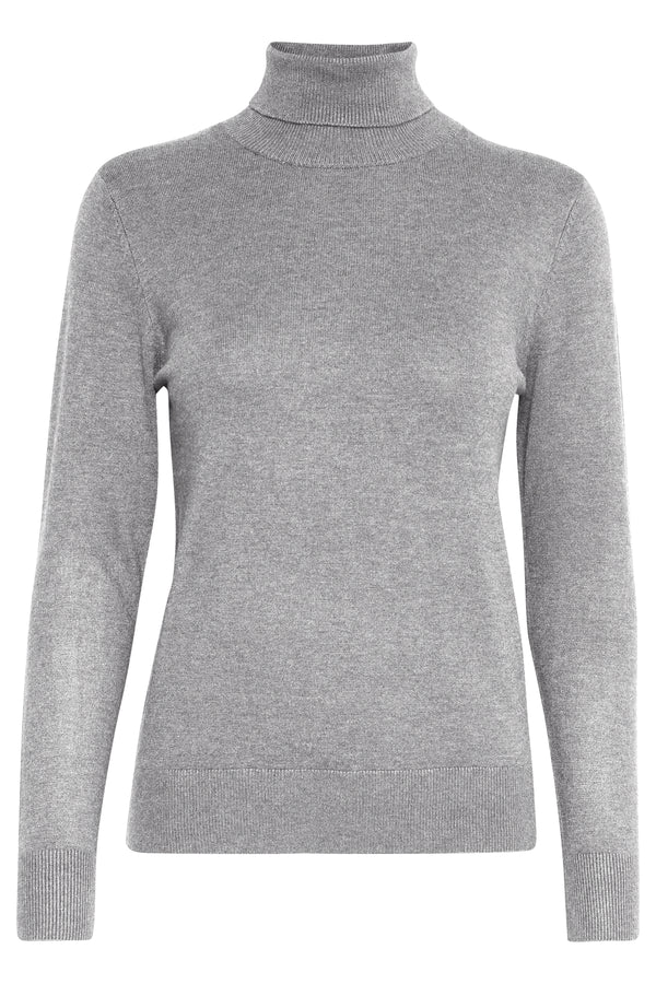 Rollkragen Pullover Pimba in Midgray Melange