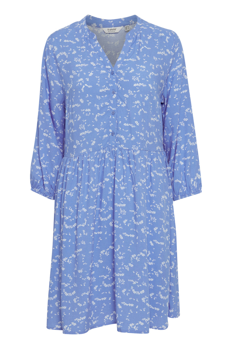 Kleid Joella mit Knopfleiste in Ultramarine Mix