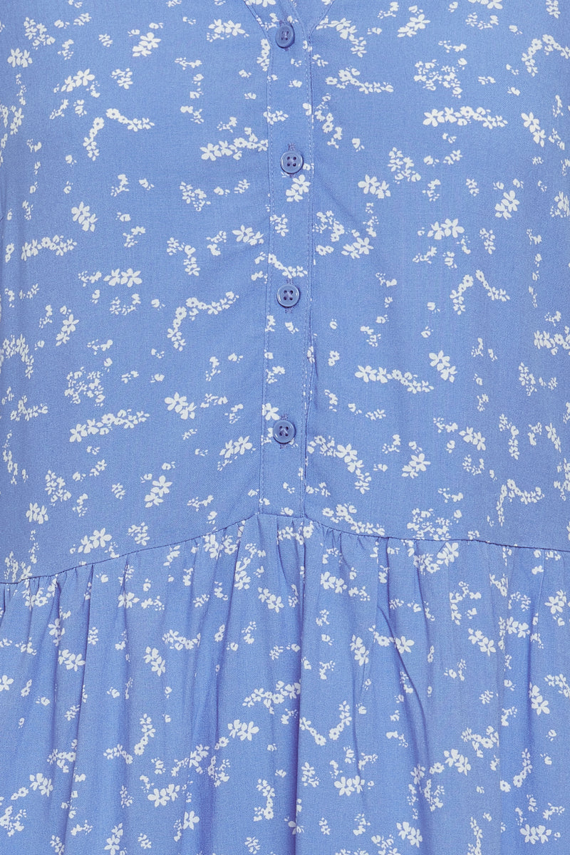 Kleid Joella mit Knopfleiste in Ultramarine Mix
