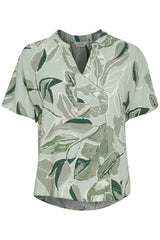 Bluse Joella in Hedge Green Mix