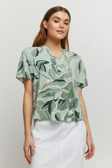 Bluse Joella in Hedge Green Mix