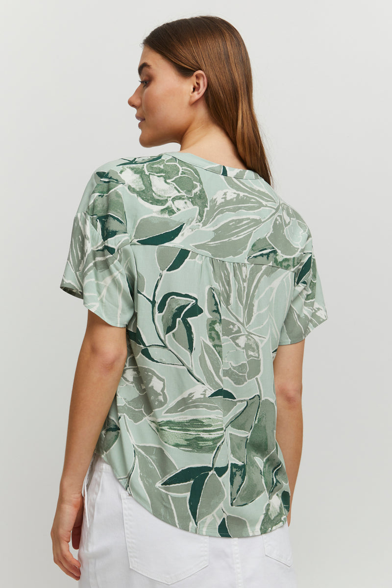 Bluse Joella in Hedge Green Mix