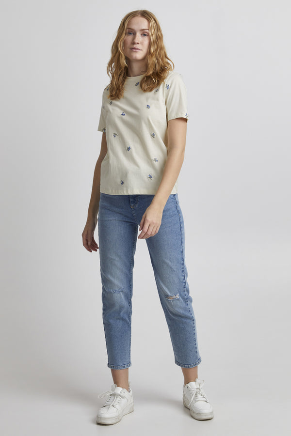 T- Shirt Teri in Birch Mix
