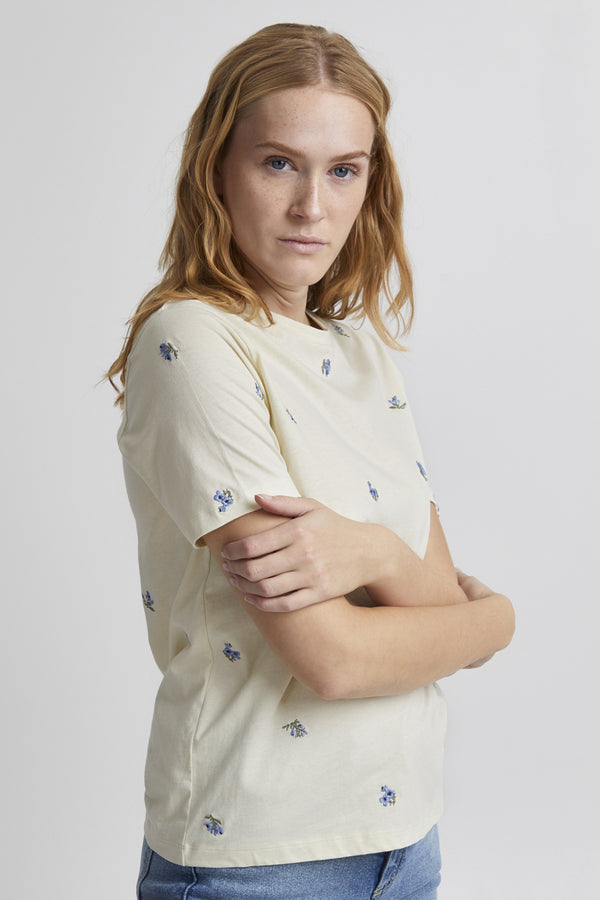 T- Shirt Teri in Birch Mix