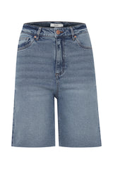 Jeansshorts Leysa in Mid Blue