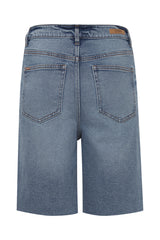 Jeansshorts Leysa in Mid Blue