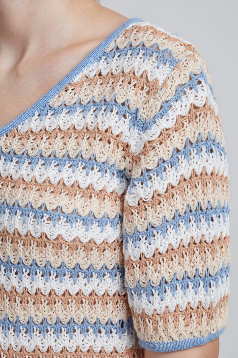 T- Shirt Myrsa in Bel Air Blue
