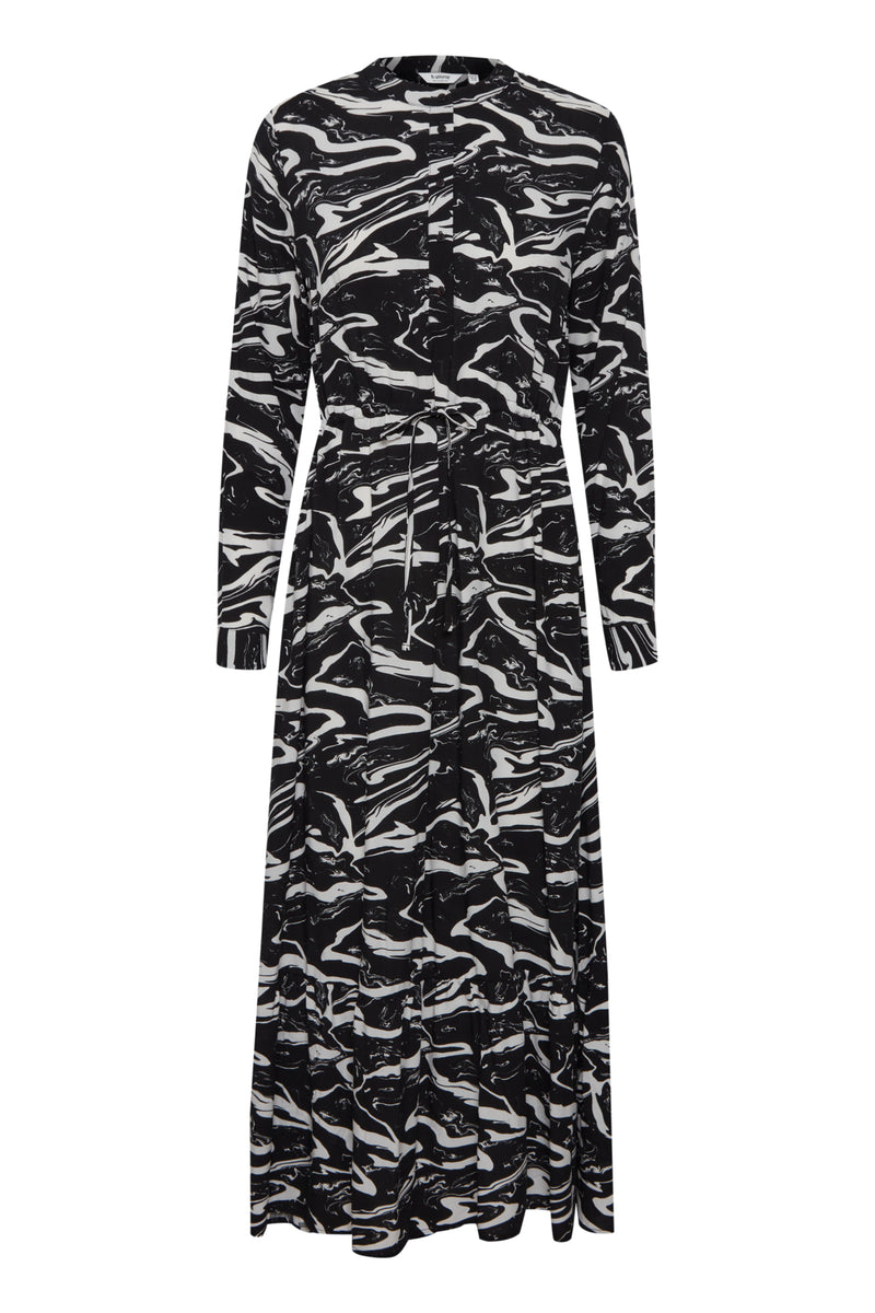 Kleid Josa Maxi in Black Mix