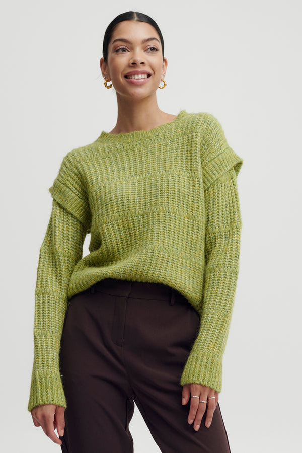 Pullover Oksana in Spinach Green Melange