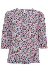Bluse Josa in Red Violet Mix