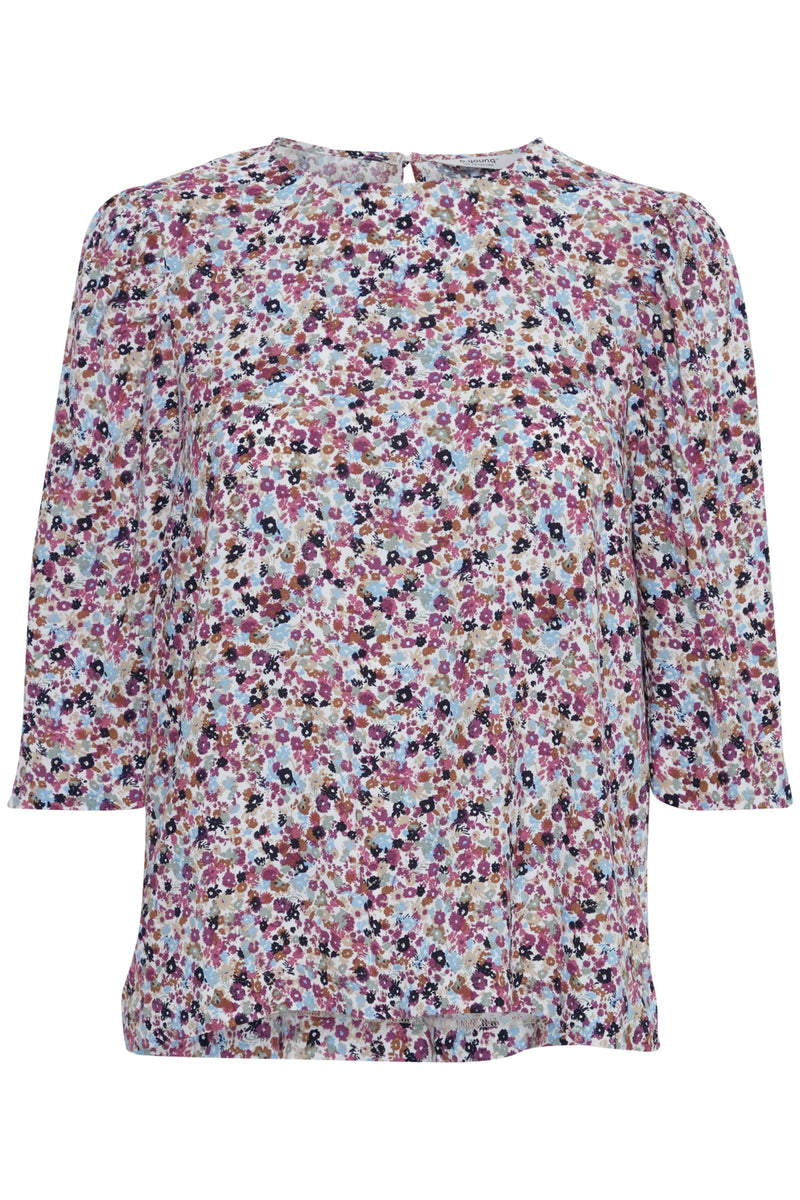 Bluse Josa in Red Violet Mix