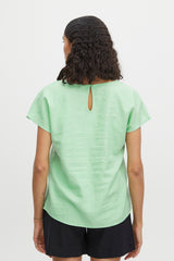Bluse Falakka V-Neck in Spring Bud