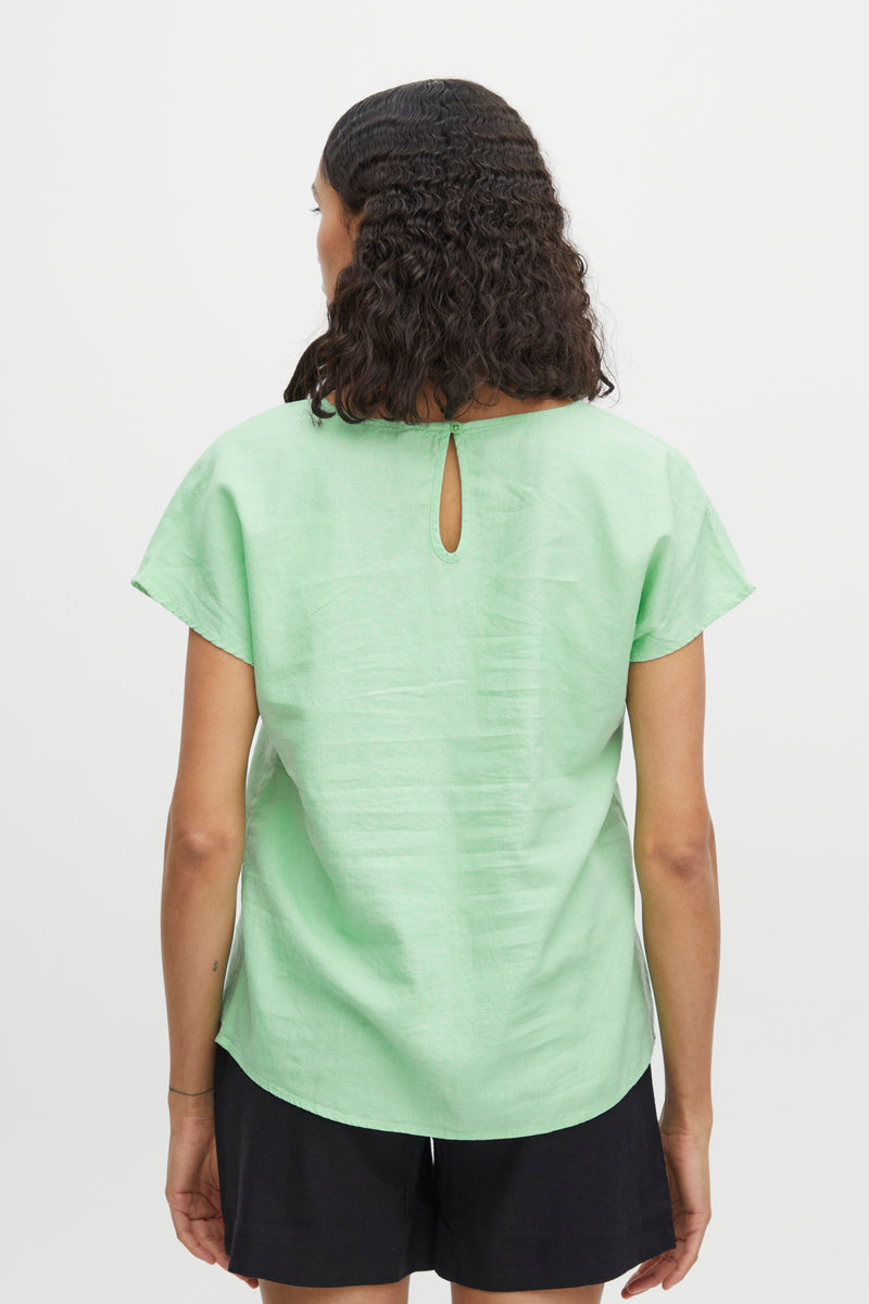 Bluse Falakka V-Neck in Spring Bud