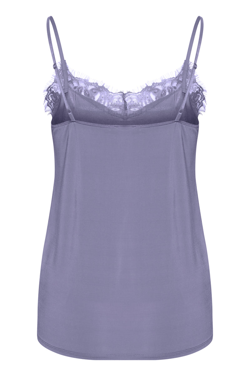 Spitzentop Clara in Blue Granite