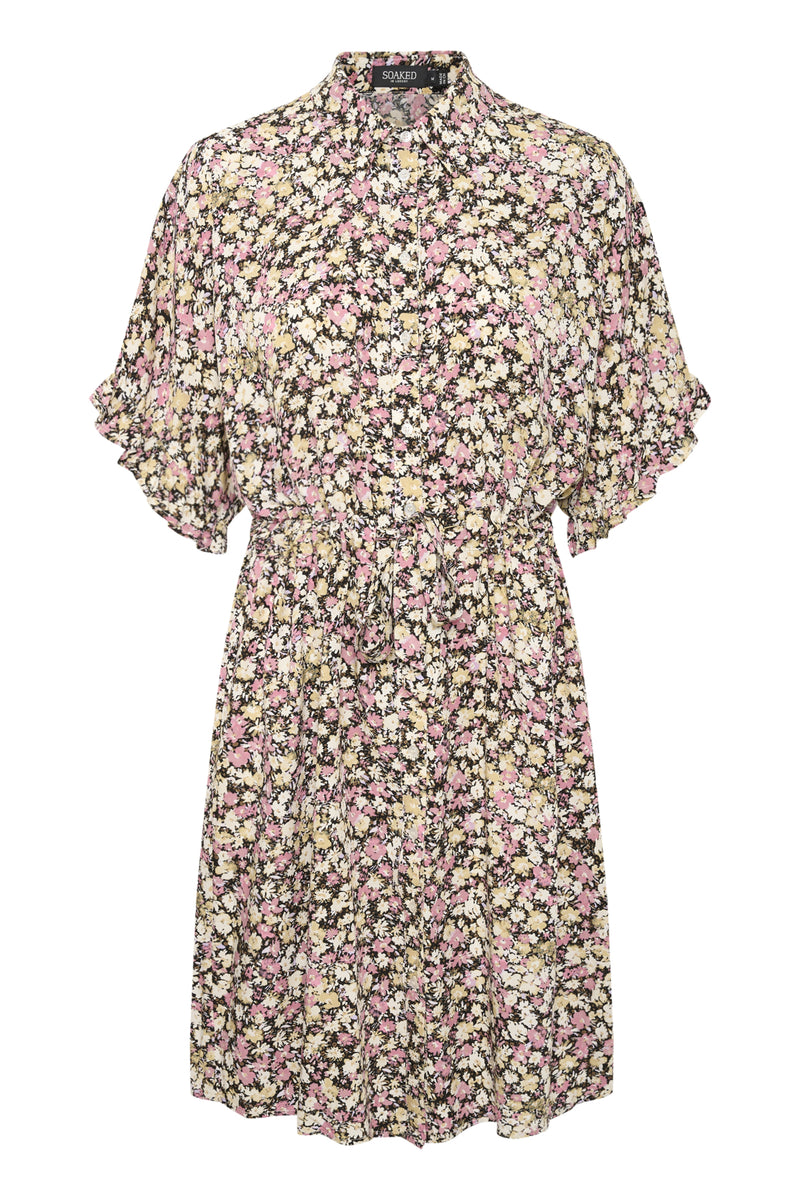 Kleid Saphira in Silver Fem Florals
