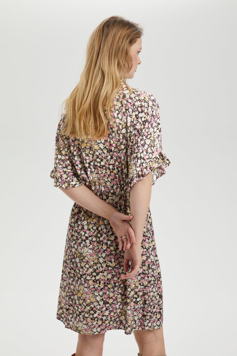 Kleid Saphira in Silver Fem Florals