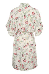 Kleid Saphira in Whisper White Branch Print