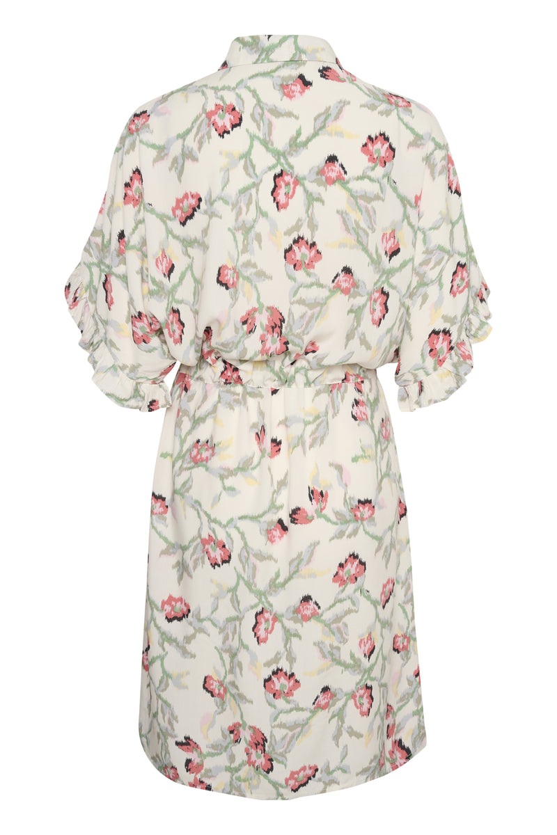 Kleid Saphira in Whisper White Branch Print
