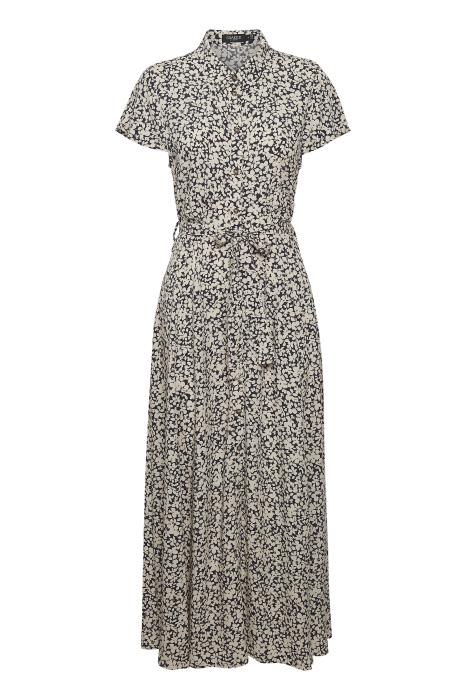 Midikleid Arjana mit Blätterprint