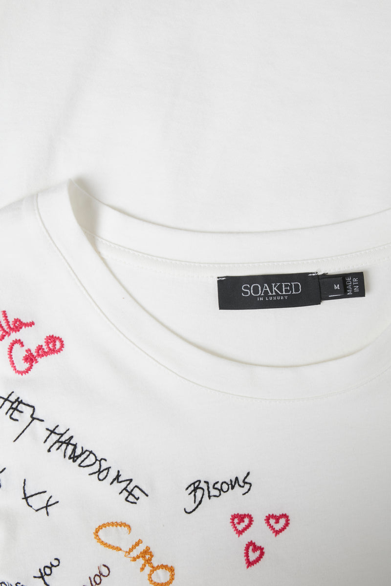 T-Shirt Ciao Weiß