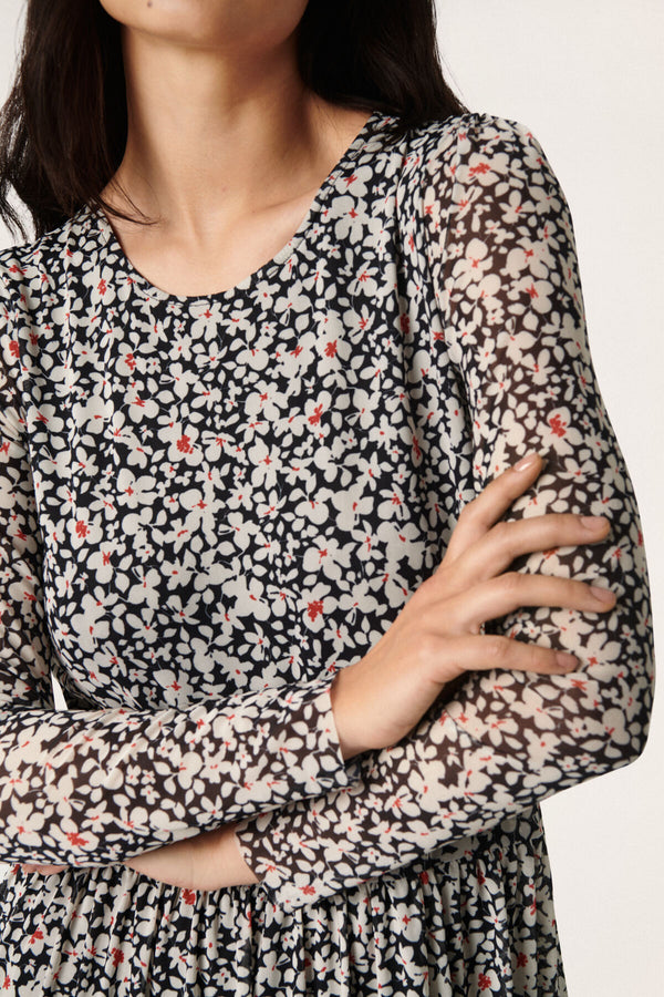 Kleid Paprika in Black Triple Butter