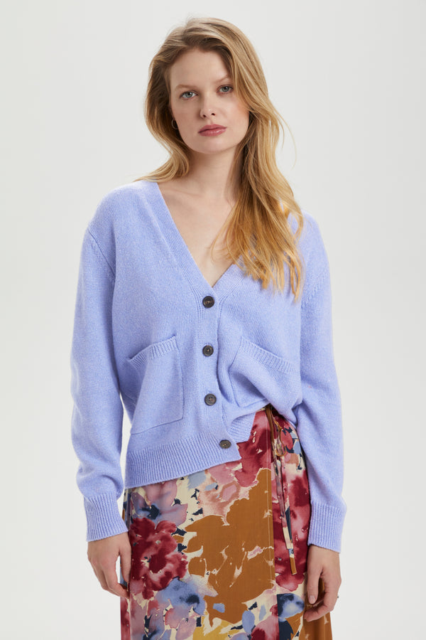 Cardigan Riva in Purple Impression
