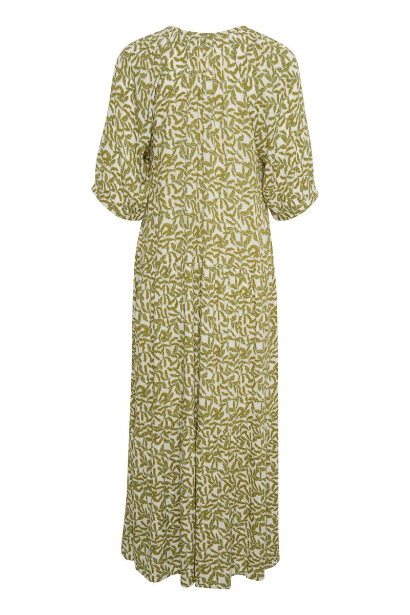 Kleid Zaya Flowy in Green Moss