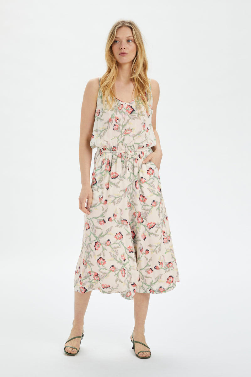 Jumpsuit Arjana in Whisper White Branch Print