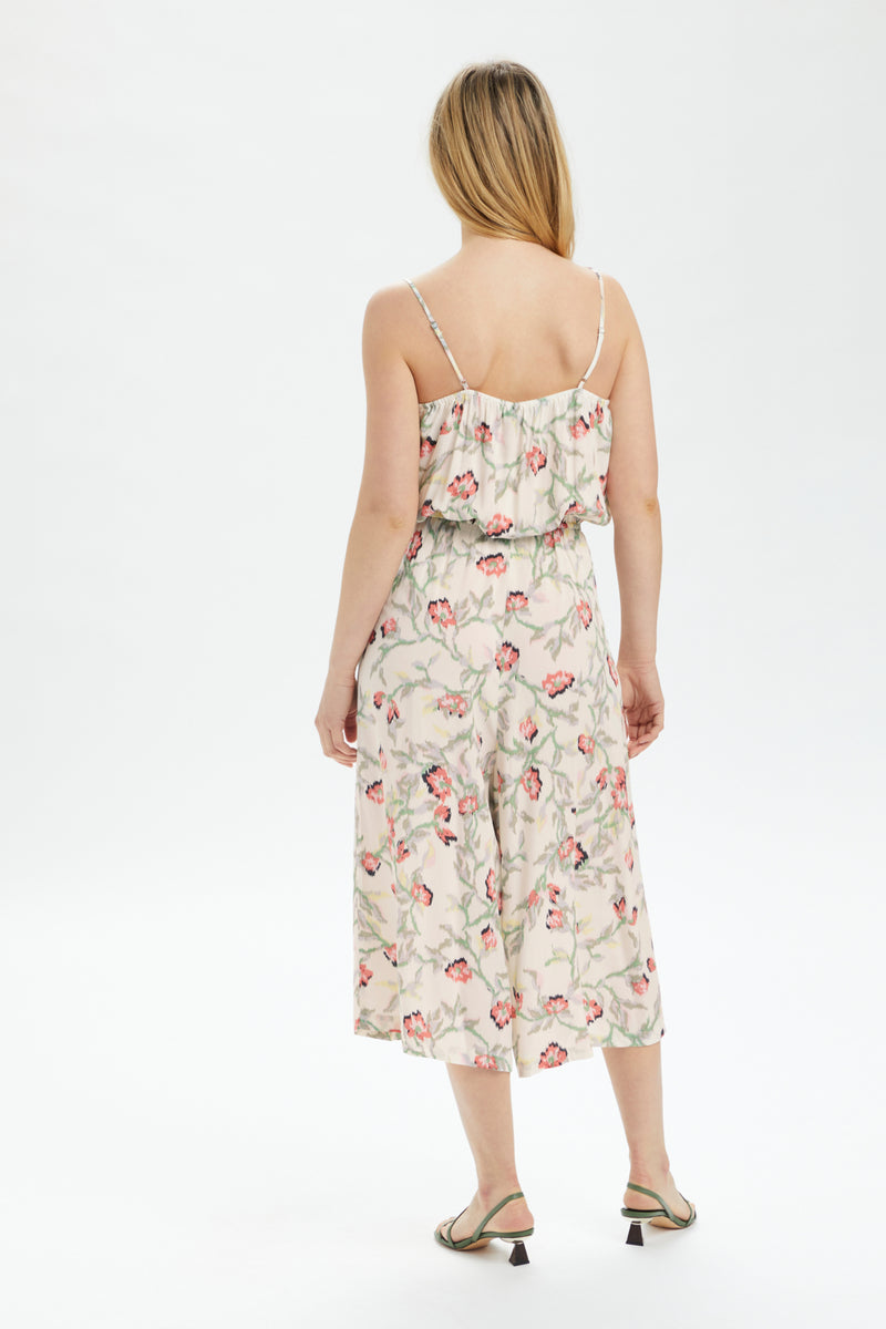 Jumpsuit Arjana in Whisper White Branch Print