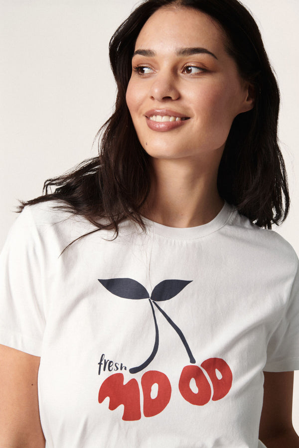 T- Shirt Cira in Broken White