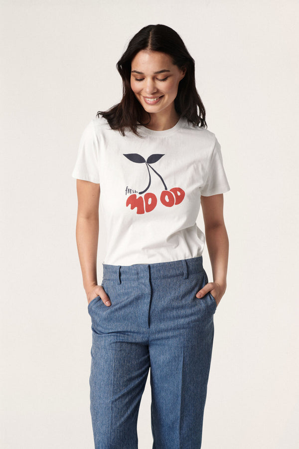 T- Shirt Cira in Broken White