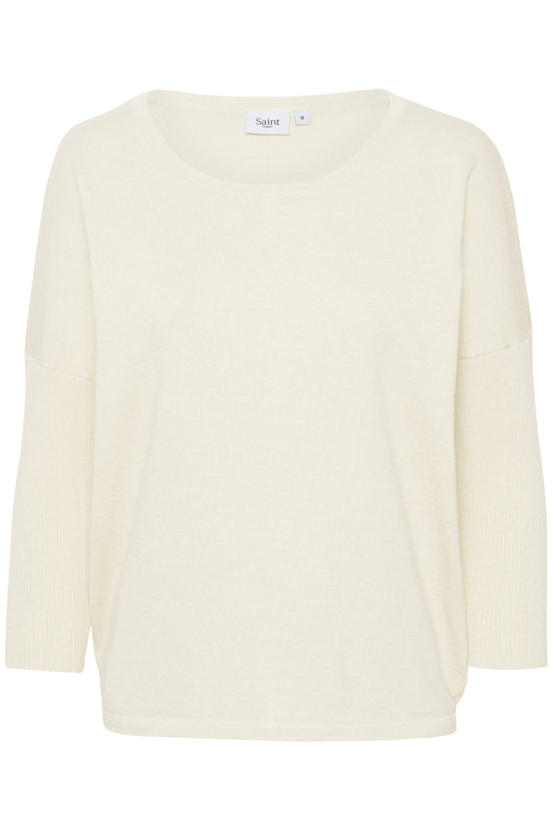 Pullover Mila Round Neck in Ice