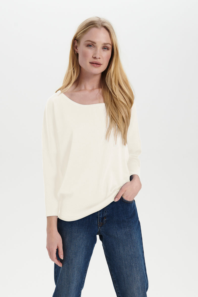 Pullover Mila Round Neck in Ice